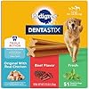 PEDIGREE DENTASTIX Large Dog Dental Care Treats Original Beef Fresh Variety Pack 273 lbPack 51 Treats
