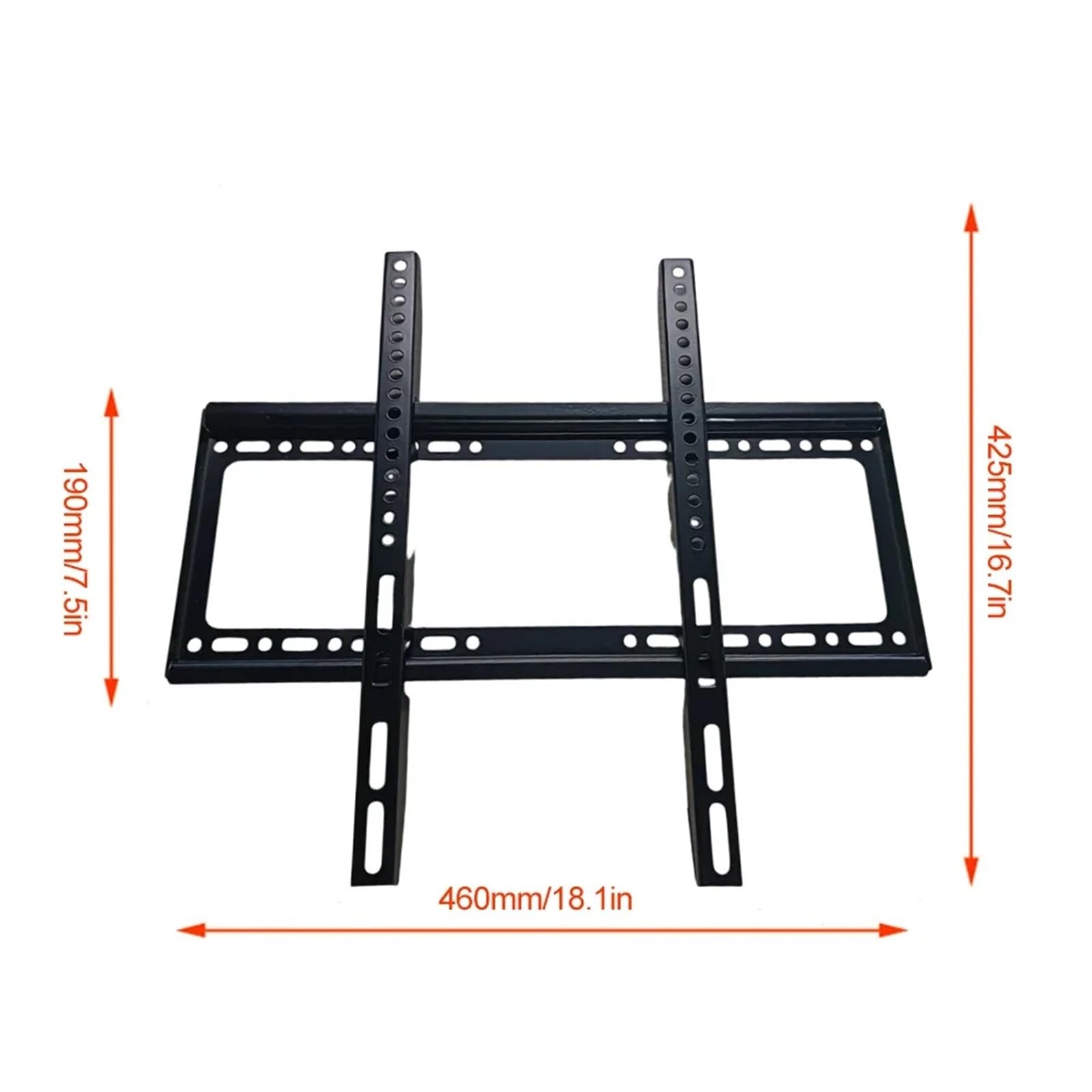 Supporto TV per schermi piatti da 26 a 63 pollici, staffa da parete regolabile con livella per monitor al plasma e curvi, compatibilità universale, facile installazione