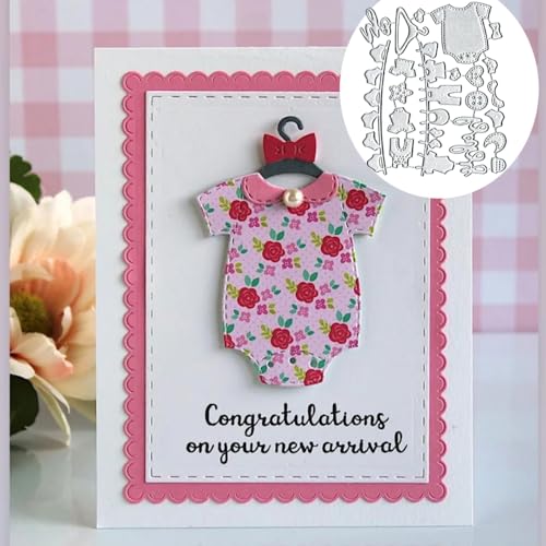 Baby Clothes Frame Metal Die Cuts, Cutting Dies, Stencils, Templates for Card Making, Scrapbooking, Album, Embossing, Paper Crafts, DIY