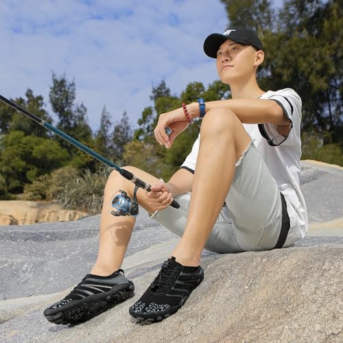 Image of Hike Barefoot Shoes Womens Men,Unisex Barefoot Water Shoes Breathable, Anti-Slip Hiking Footwear for Athletic Wide Toe Shoe Footwear for Hiking, Walking, Running, Yoga, and Water Sports
