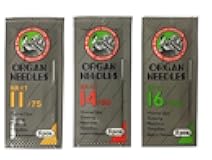 Organ Universal Sewing Machine Needles, 15-Count Size 11, 14, 16