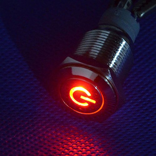 EE support 16mm 12V 3A Colors LED Control Light Switch Metal Push