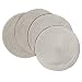 Benson Mills Braided Edge Round Placemats (Set of 4), 15 Inch, Stone