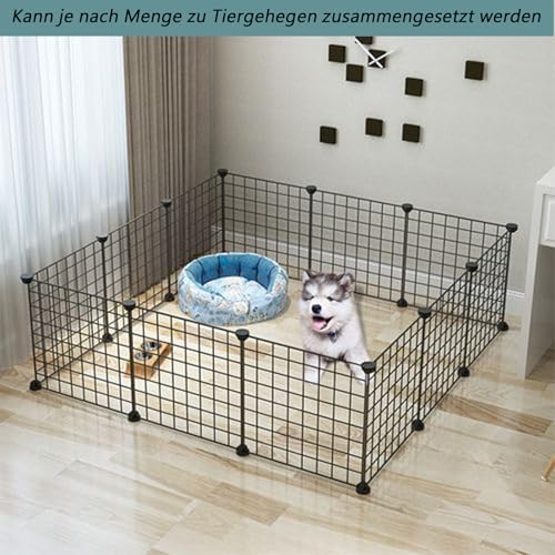 Sumoni Hundebarrieren Treppenschutzgitter Barrier Gates Haustier Gates Hund Gehege 105x70CM, einfach zu montieren, kann zusammen in so viele Modelle wie nötig (Single Piece 35 * 35cm, 6 Stück Total)
