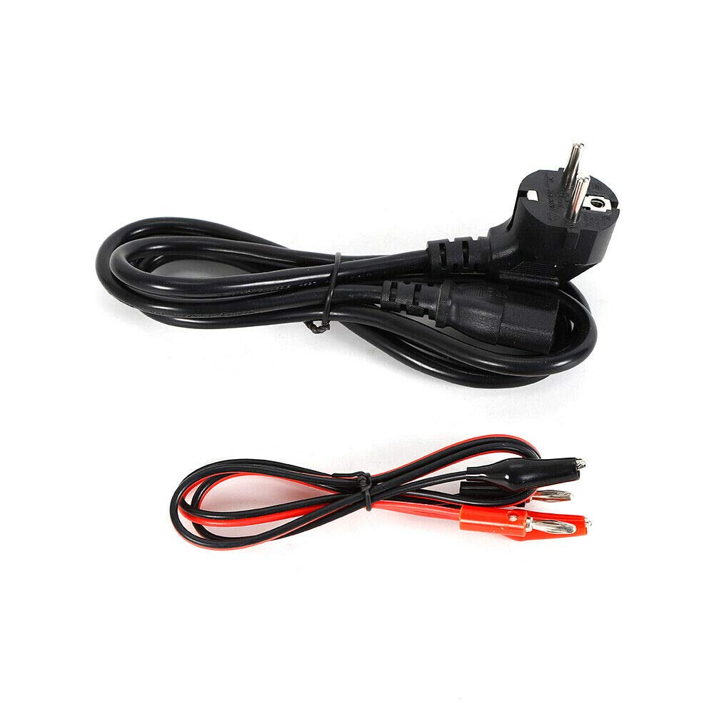Fuente de alimentación para laboratorio, 0-30 V, 0-10 A, transformador CC, regulable, 4 indicadores digitales LED, resistente a sobrecarga y cortocircuito
