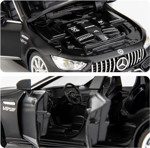Image of Model Car 1 /32 Benz AMG GT63 Alloy Diecast Collectible Pull Back Toy Car with Light and Sound Toy Vehicle for Adult Boys Birthday Gift (Black)