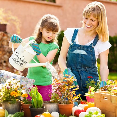 Set de herramientas para jardín con tote marrón miniatura 5