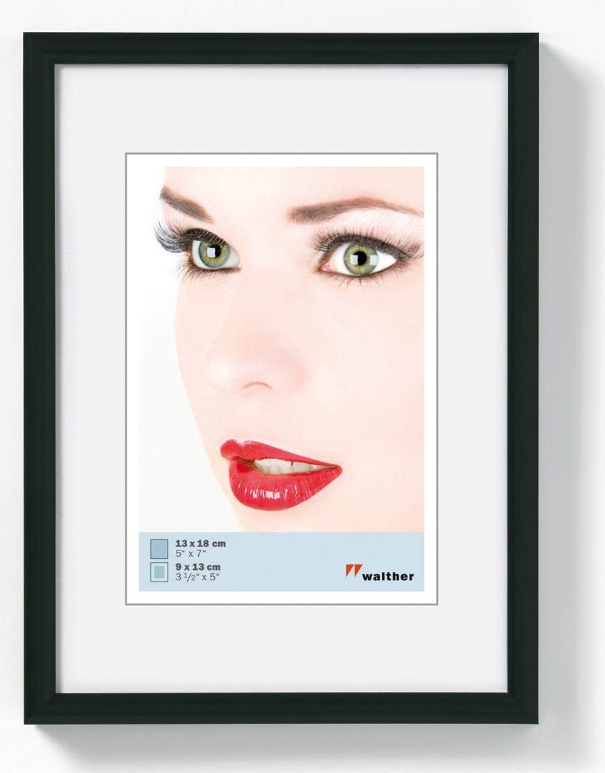 Walther design KB824H Galeria picture frame, 7 x 9.50 inch (18 x 24 cm), black