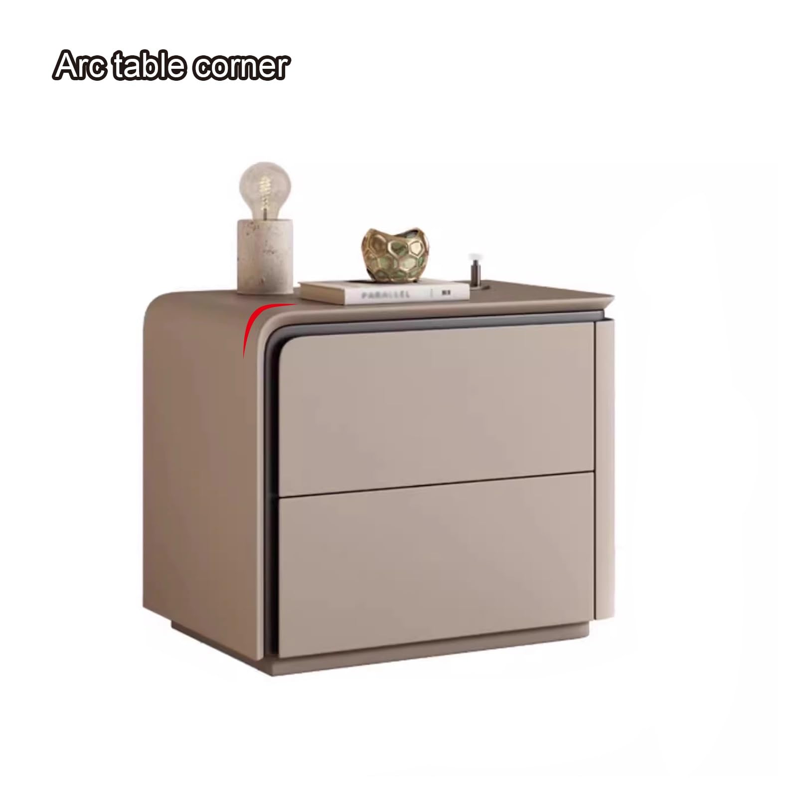 Amazon.com: LYXWGRZD Nightstand Wooden, Bedside Table PU