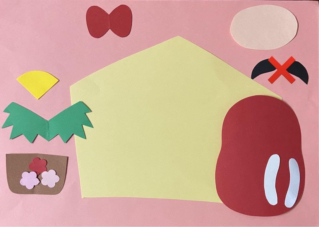 Amazon | 製作キット保育 壁面絵馬 壁面お正月 壁面だるま クラフト