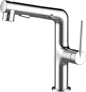 Bathroom Faucet with Pull Out Sprayer,Bathroom Faucets for Sink 1 Hole,Bathroom Sink Faucet with Pull Out Sprayer,2 Modes Vanity Faucets,Basin Mixer Tap,Pull Down Faucet for Bathroom Sink