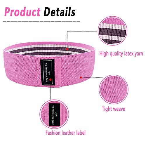 Bandas de resistência ajustadas para homens e mulheres, Bandas de fitness para pernas e glúteos, Ban