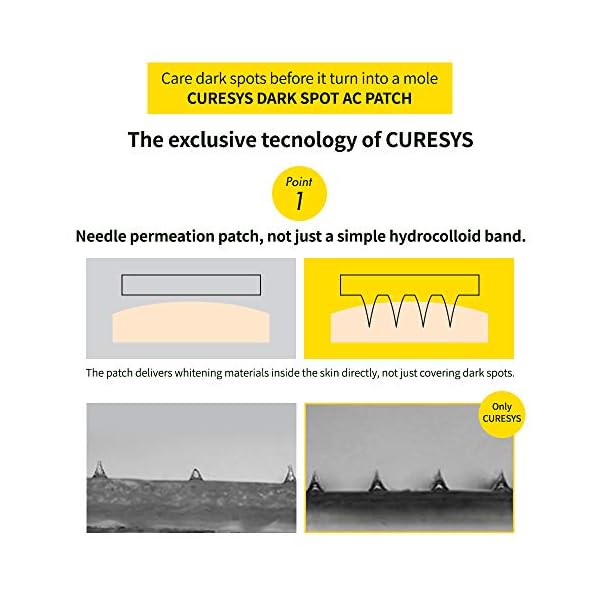 CURESYS-Dark-Spot-AC-Patch3EA-27-patches--Microneedle-Patch-Hyperpigmentation-Treatment-Blemish-Patch-Dark-Spot-Corrector-Acne-Spot-Treatment-Post-Pimple-Dark-Spot-Brightening-Patch CURESYS Dark Spot AC Patch(3EA, 27 patches) – Microneedle Patch | Hyperpigmentation Treatment | Blemish Patch | Dark Spot Corrector | Acne Spot Treatment | Post Pimple Dark Spot Brightening Patch