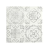 SMART TILES Peel and Stick Backsplash - 5 Sheets of 9' x 9' - 3D Adhesive Peel and Stick Tile Backsplash for Kitchen, Bathroom, Wall Tile