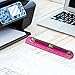 Eagle 3 Hole Punch, Portable Ring Binder 3 Hole Punch, Paper Puncher with Integrated Ruler, 5 Sheets Capacity, for Ring Binders, Office and School Supplies (Deep Pink)