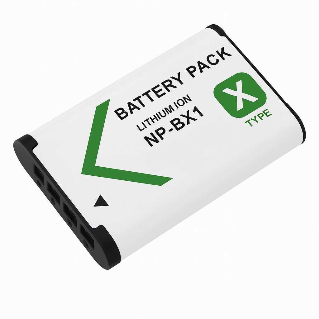 Battery for Sony DSC-H, DSC-HX, DSC-RX, DSC-WX, FDR-X, HDR-AS, HDR-CX, HDR-GW, HDR-PJ, HDR-MV, ZV-1 series Digital Camera and Camcorder - Replacement for NP-BX1 Battery