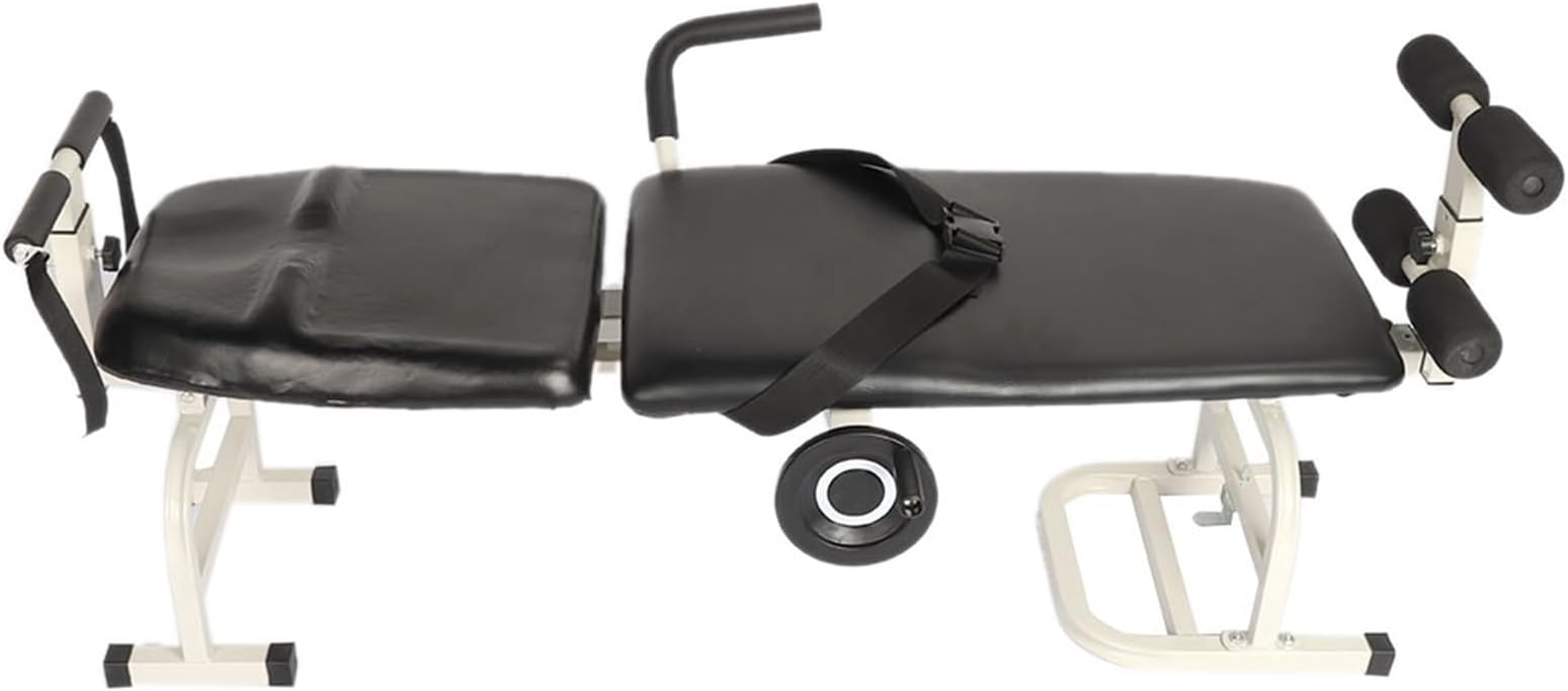 Ejoyous Professional Chiropractic Cervical Lumbar Spinal Traction Bed, Home Neck Back Fatigue Relief Massage Tool