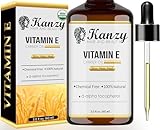 Kanzy Olio di Vitamina E per il Viso, Capelli, Unghie e Pelli 100% Naturale d-Alfa-Tocofer...