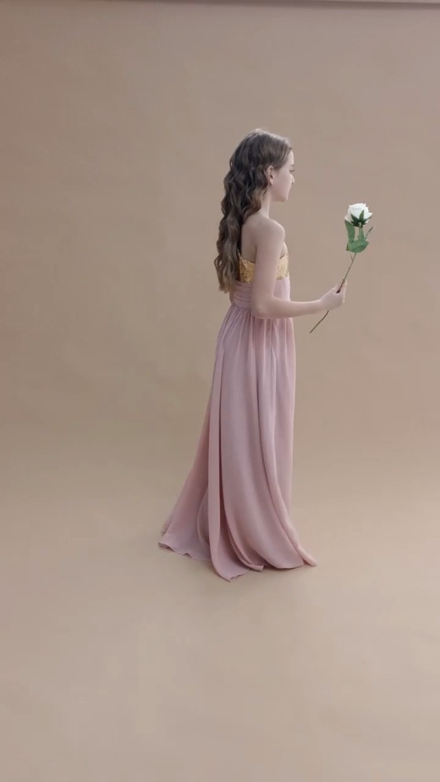 rose gold junior bridesmaid dresses Watch dress chiffon sequin top on Amazon Live Other (as agreed) FABRIC Color:WINE Black and Red Prom made_japan