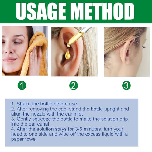 Tinnitus-Ohrentropfen,Ohrenpflege-Flüssigkeit,Tinnitus-Ohrtropfen,Ohrpflegeöl,Spendet Feuchtigkeit und Schützt Ihre Ohren,20ML
