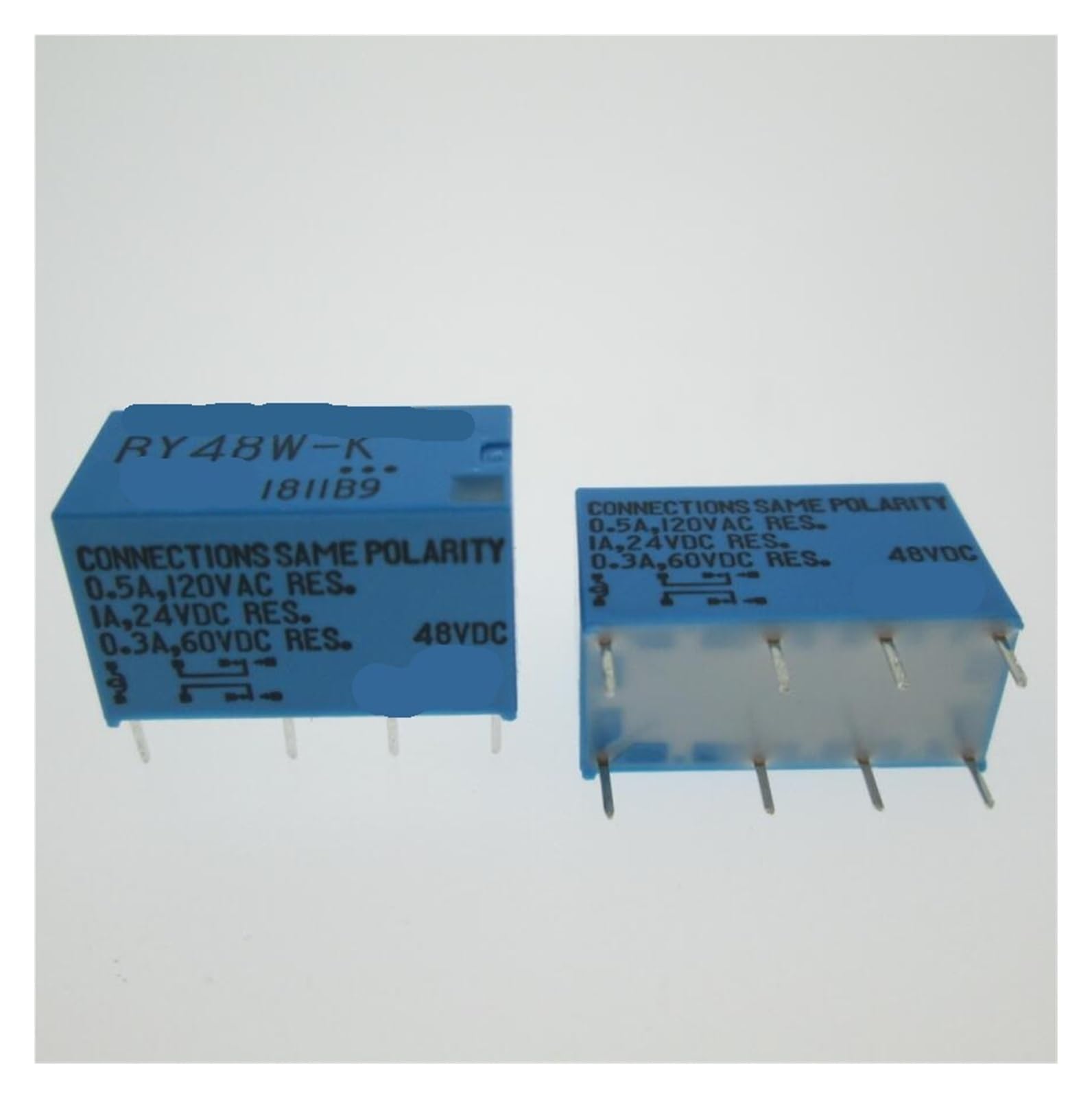 OSHZIKJII 48V relay RY48W-K RY48W 48VDC DC48V 48V 0.5A 120VAC 8PIN