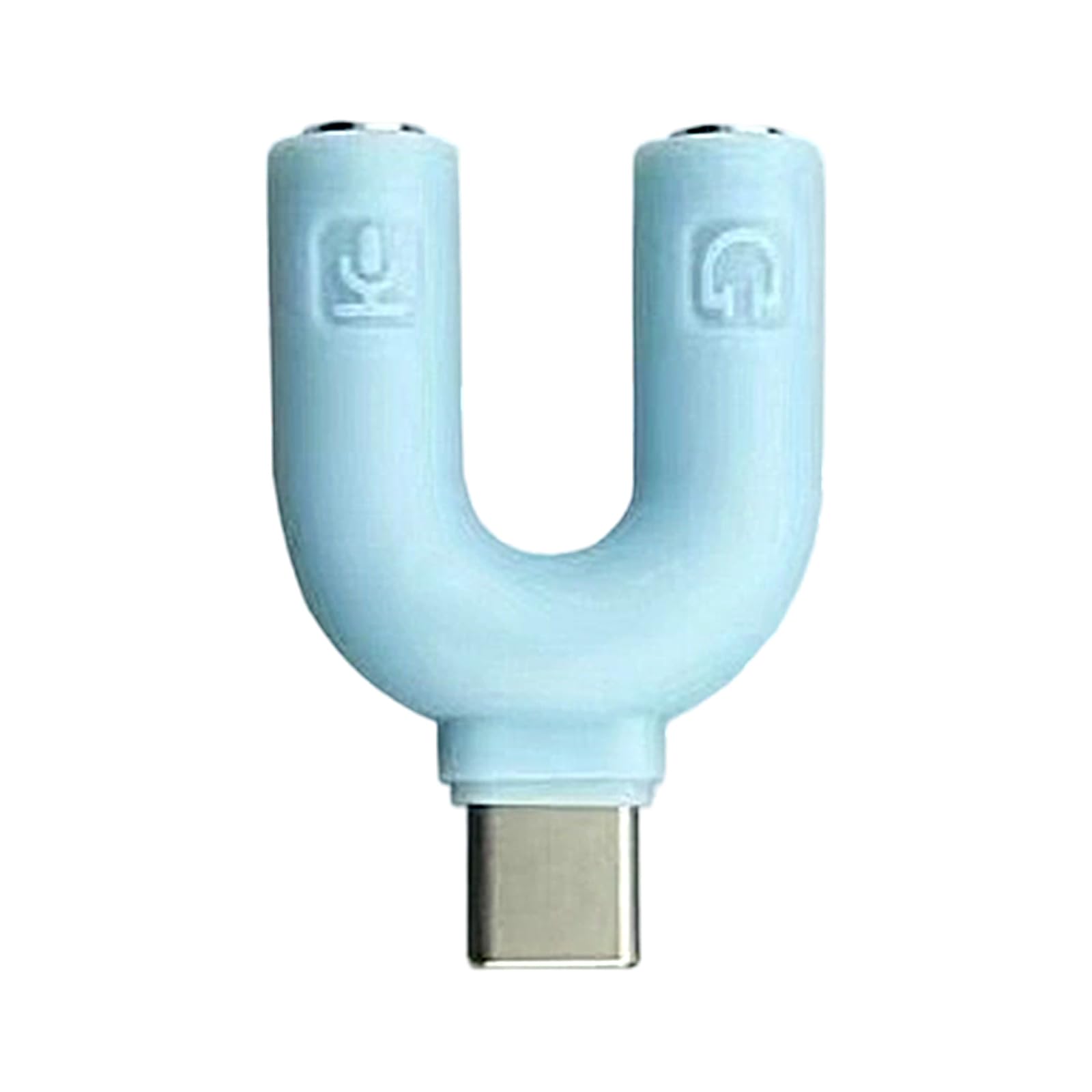 Tsophreniq Type C to 3.5mm Headphones Y Splitter Adapter Connectors Couple Sharing Adapter for Smartphones Tablets Laptops Double Music