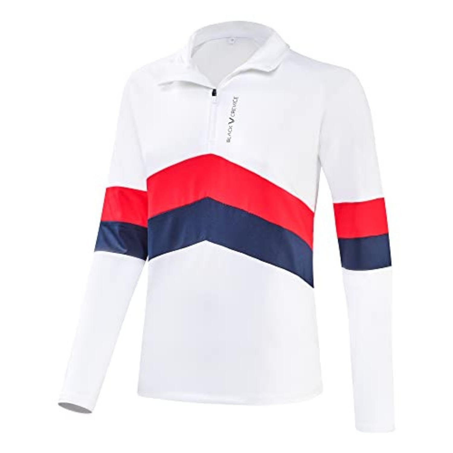Black Crevice Damen Zipper Funktionsshirt I Hochwertiges Damen-Funktionsshirt aus Polyester-Elastan I Feuchtigkeitsregulierendes Sport-Funktionsshirt I Bequemes Sport Shirt Damen