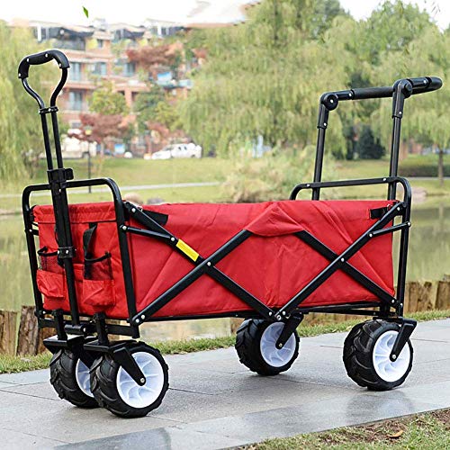 FCH Carrello Pieghevole In Alluminio 75 Kg – Pratico Carrello Portatile Viola, Manico Telescopico, Per Casa, Ufficio, Viaggi E Spesa - 3