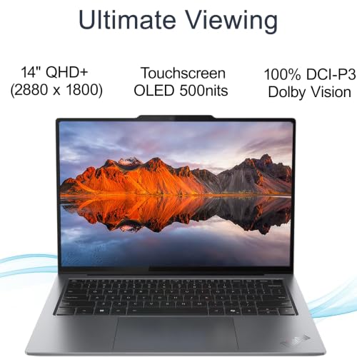 Image of Lenovo ThinkPad X9 14 Aura Edition Business AI Laptop (14 inch QHD+ OLED Touchscreen, Intel Core Ultra 7 258V, 32GB DDR5, 2TB SSD), Copilot+ PC, FP, 8MP IR Webcam, Wi-Fi 7, Win 11 Pro (Next Gen X1 carbon)