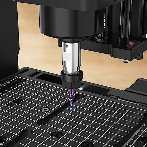 Iklestar 203520 40Pcs End Mills Cnc Router Bits, 1/8 Inch(3.175Mm) Shank Cnc Milling Carving Bit Set Including 2-Flute Flat & Ball Nose Spiral Bits, Nano Blue Coat & Titanium Coat End Mill thumb #7