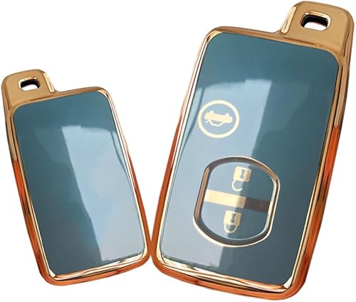 Miniatura 7 de HIBEYO Para Toyota 86 Crown Mark X Camry Prius Wish Ractis Avensis Aqua IQ Vitz Land Cruiser Prado Key Fob Accesorios Cubierta de llave Smart Key