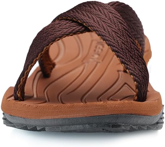 MGGMOKAY Mens Cross Slides Sandals Comfortable Thong Men Summer Beach Slipper - Image 5