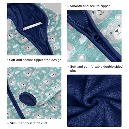 Cute Koala Boys Fleece Coat,Children's Zip-Up Hoodie Jacket,Baby Warm Fashion Outerwear 3-10T,A1134653