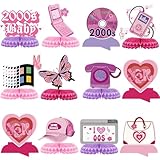 2000s Party Decorations - Y2k Birthday Decorations Y2k Decorations Party Early 2000s Decor 00's Honeycomb Centerpieces