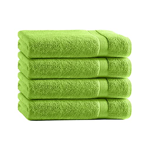 Produktbild von NatureMark 8 Handtücher Set - 100% Baumwolle - Saugfähige Und Langlebige Handtücher, Größe 50×100 Cm, Türkis