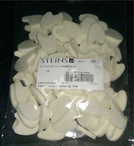 STEIN'S Soft Foam First Toe Separators Dividers Spreaders X-Large 1/4" 100/PK XL