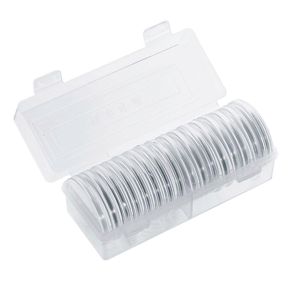 Caja para monedas 20 piezas 46mm plástico miniatura 2