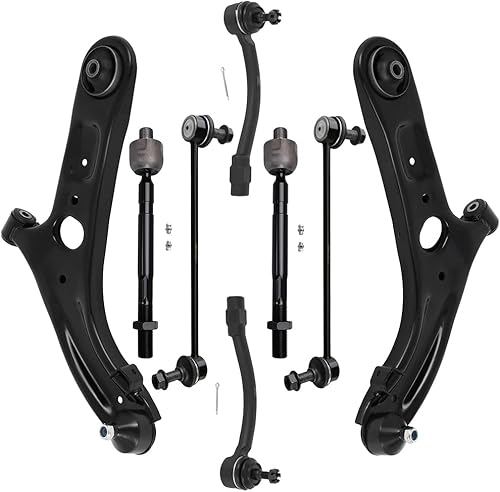 SCITOO Kit de suspensión delantera, brazo de control inferior y rótulas, extremos de barra de acoplamiento, enlaces de barra estabilizadora, ajuste