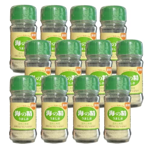 12個セット 海の精 うましお 65g ビン入り 昆布 椎茸入り 調味塩 天日平釜 製法 無添加 和風 だし入り お料理用 旨味塩