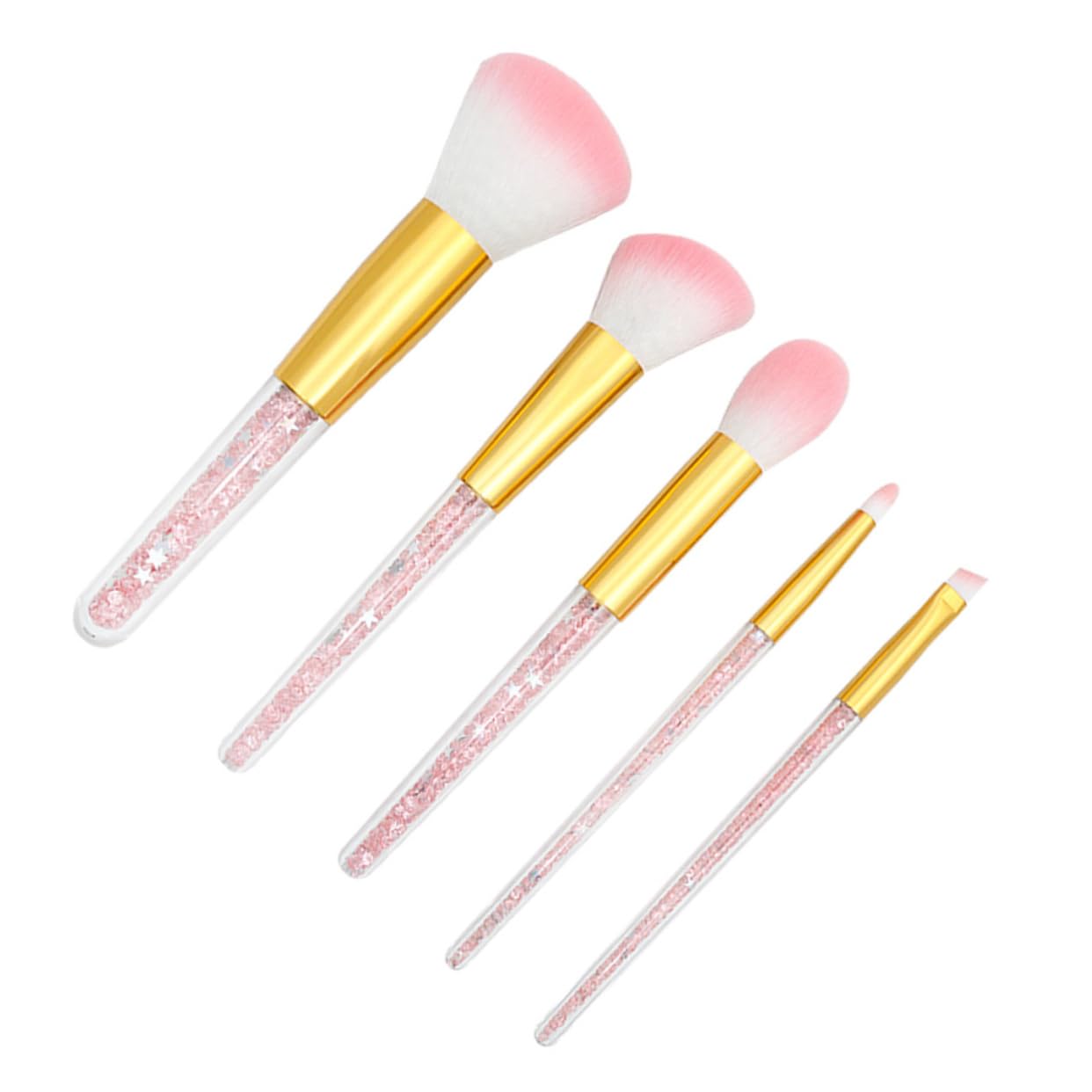 Set Da 15 Pezzi Pennelli Per Cipria Pennelli Cosmetici Per Il Viso Pennelli Da Trucco Diamantati Pennelli Per Il Trucco Degli Occhi Abito Pennello Per Il Viso Cristallo Mancare