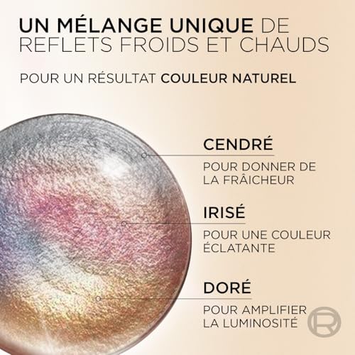 Coloration Universel Nudes 7 Blond Sans Ammoniaque Couvre 100% Cheveux Blancs Excellence 'oreal Paris La Boîte - vue 9