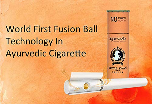 Royal Swag Herbal Cigarette FRUTTA 100% No Nicotine & No Tobacco 10/Pack