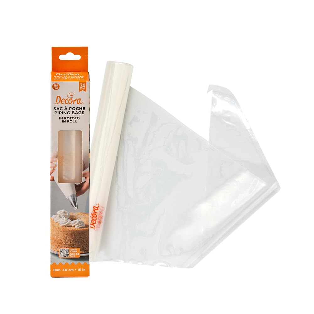 DECORA 0125000 24 Disposable Piping-Bags 40 Cm