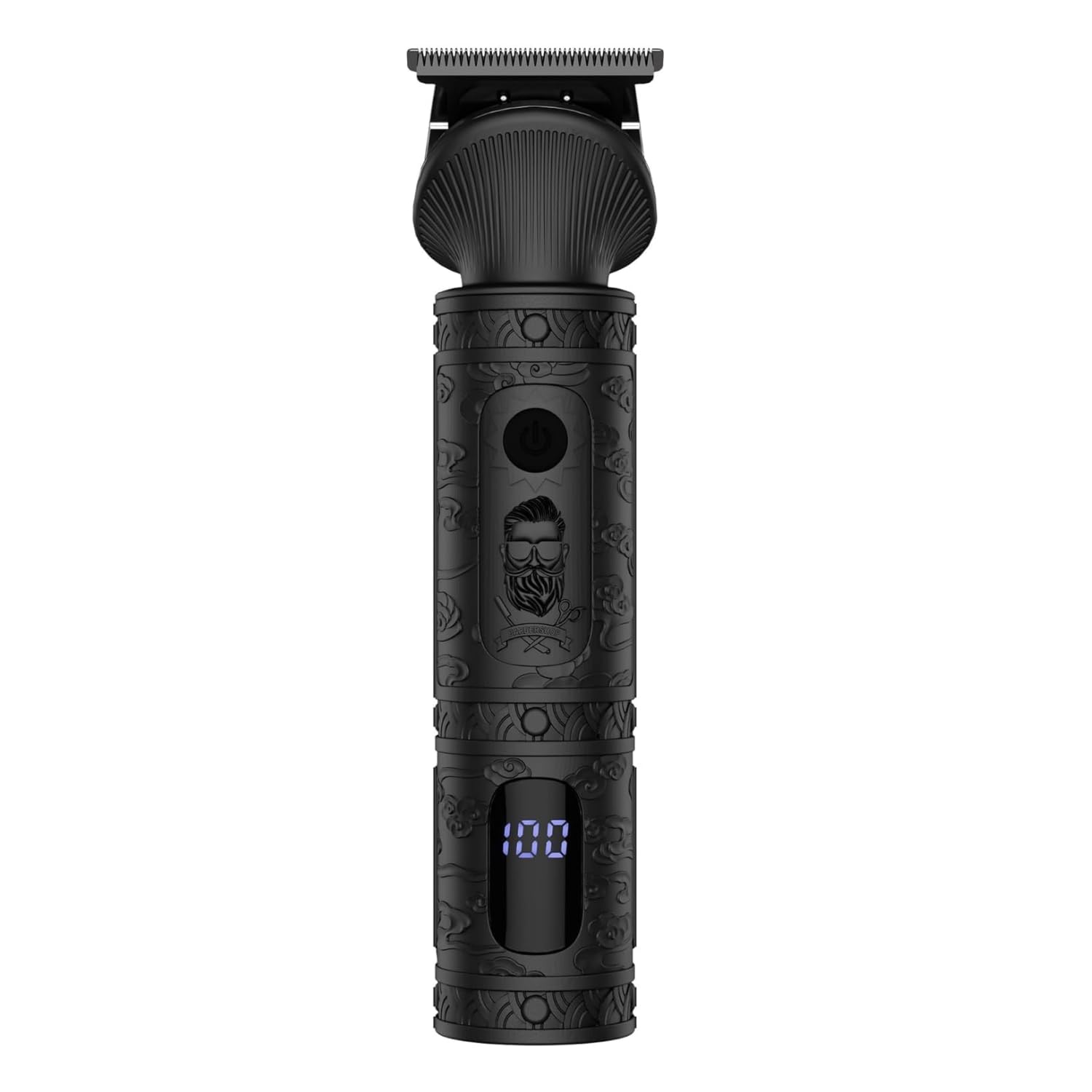 HATTEKER RFC-5618 SINGLE Professional Hair Trimmer, Zero Gap T-Blade Stainless Steel Blade, LED Display, USB Type-C Rechargeable, Low Noise Hair & Beard Trimmer, 180 Minutes Runtime BLACK-image-18