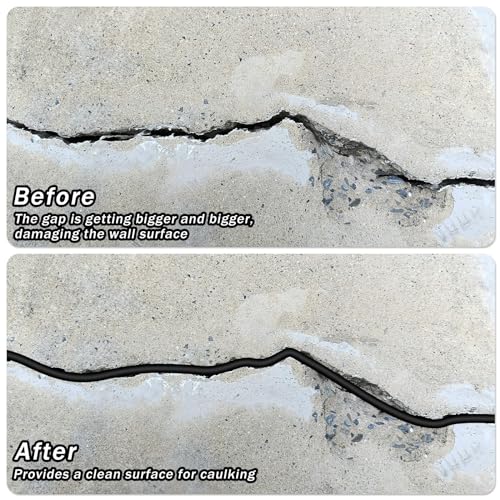 Image of Frienda Backer Rod Foam Rubber Caulk Saver Concrete Expansion Joint Filler Weather Strip Seal for Gaps and Joints (Black,1 /8 Inch X 50 ft)