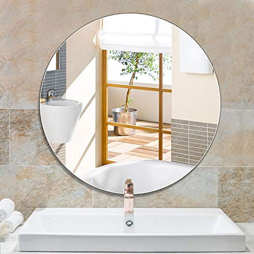 Miroir sans cadre suspendu pour salle de bain et chambre