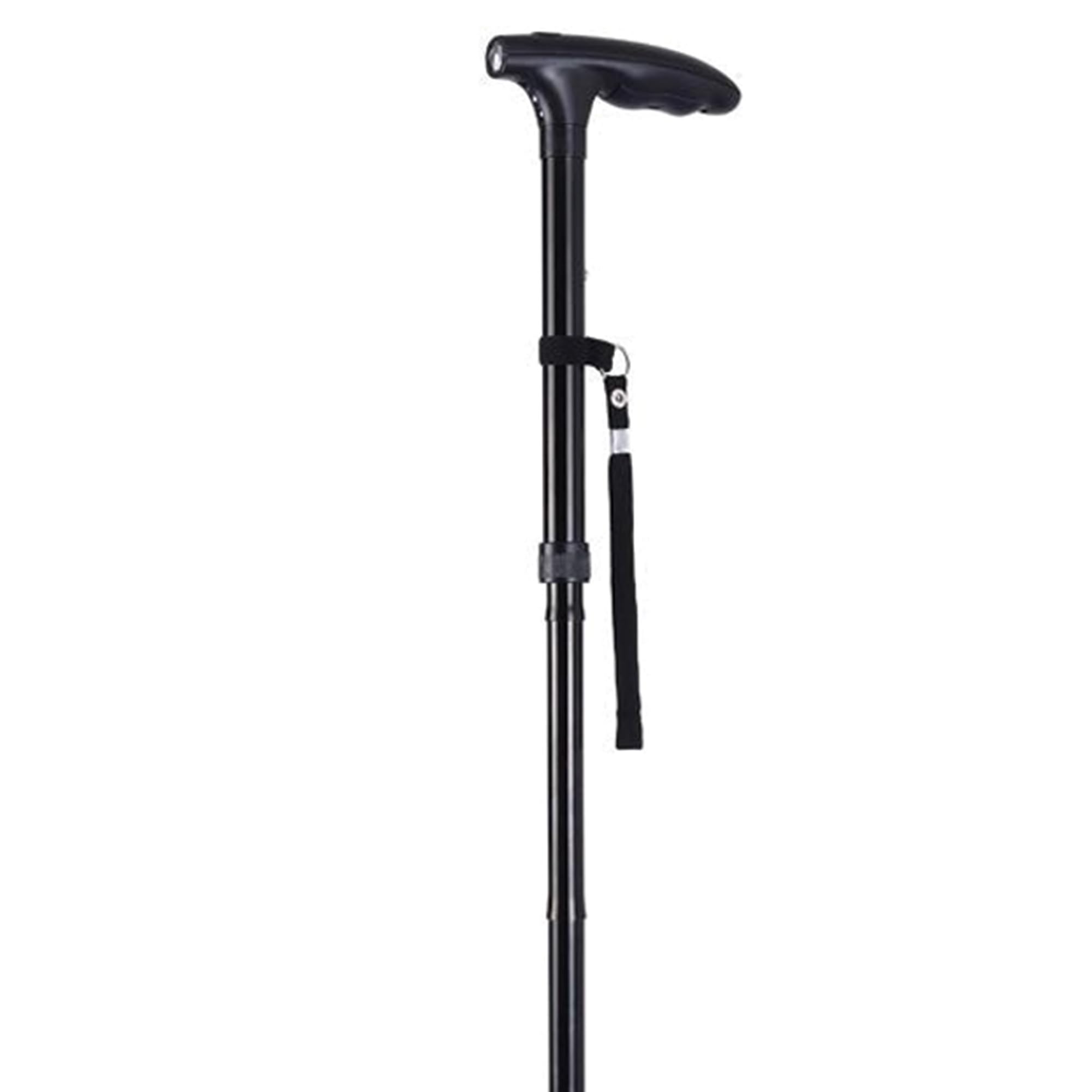 GIMA 43045 Bastone con Ventose e Luce LED, Nero