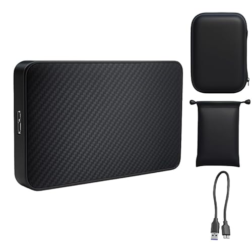 【高性能・ポータブル】外付けHDD 500GB|2.5インチ機械式ハードディスク USB3.0超高速データ転送|PC/TV/Mac/PS4/XBox互換|テレビ録画・動画保存・バックアップ用|持ち運びに最適 (320, GB)