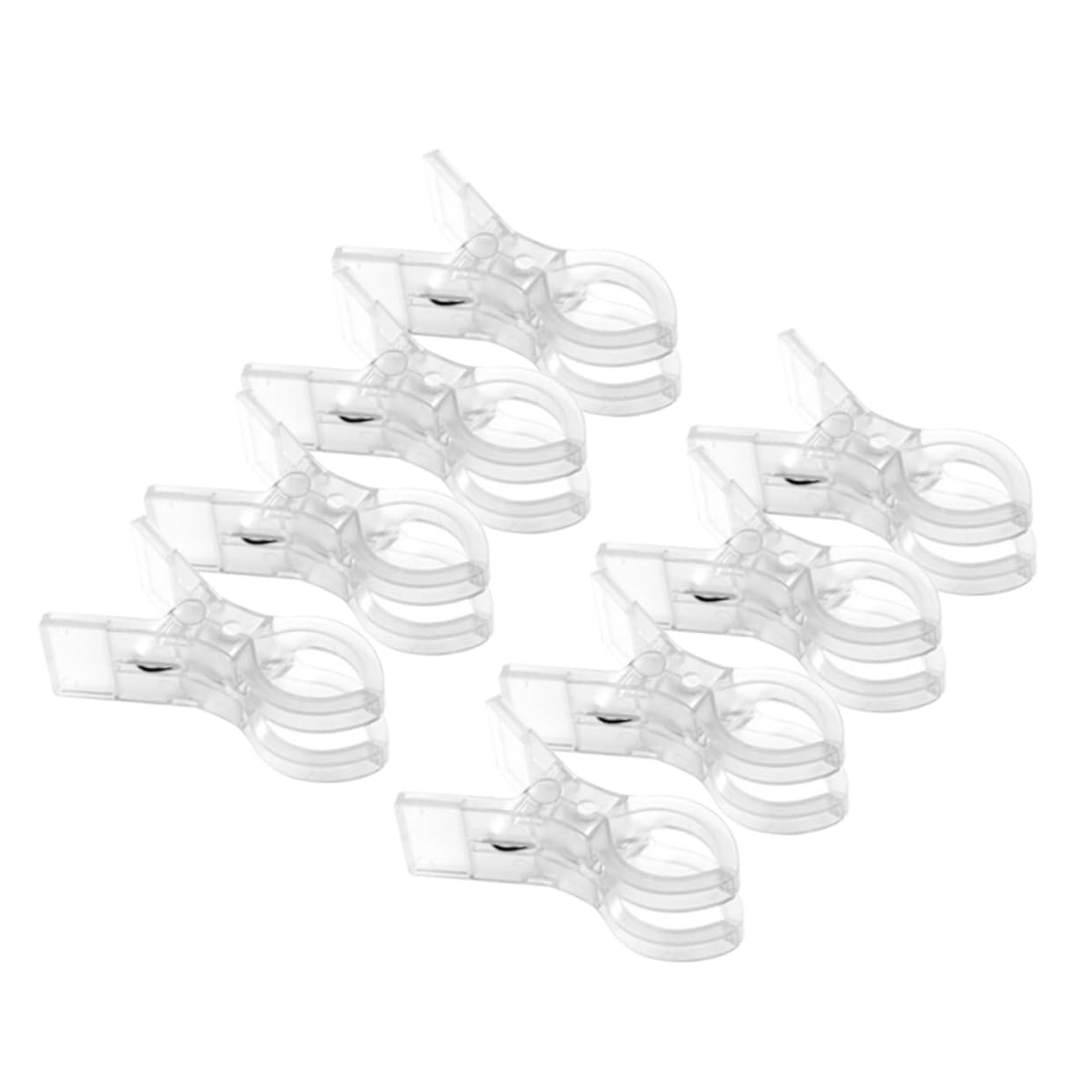 24piezas Clips De Toalla Jumbo Transparentes Resistentes Al Viento para Secar Ropa y Asegurar Toallas Sillas De Playa o Tumbonas
