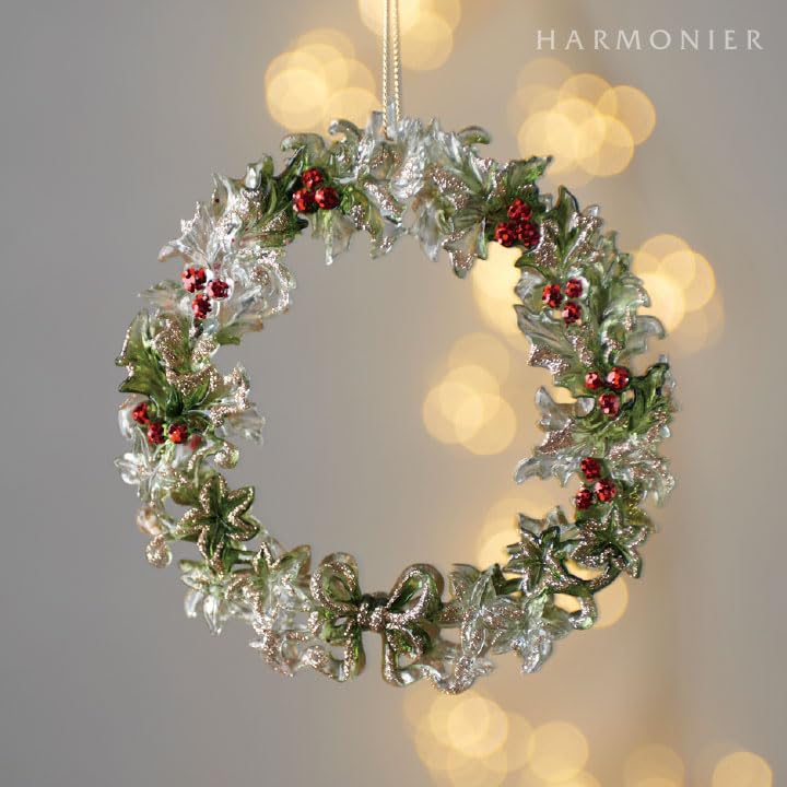 Amazon.co.jp: クリアグリーンリーフミニリースオーナメント